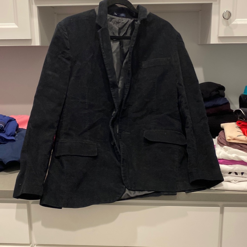 Gap Velvet Blazer Black